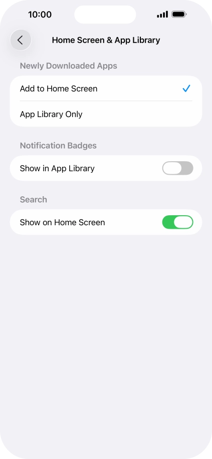 To add new downloaded apps to both the home screen and App Library, press Add to Home Screen. To add new downloaded apps to both the home screen and App Library, press Add to Home Screen.