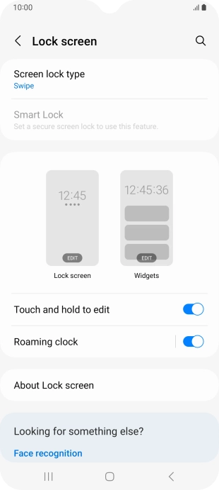 Press Screen lock type.