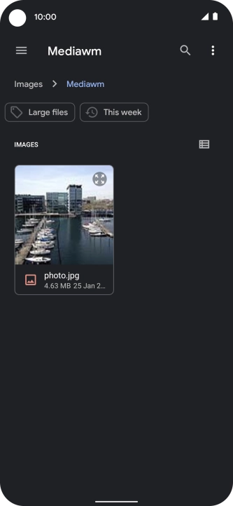 Press the required file.