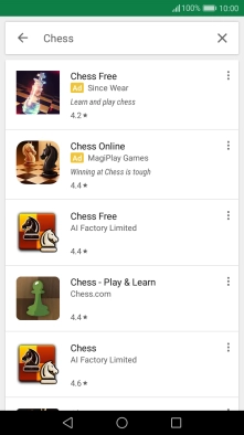 Press the required app.