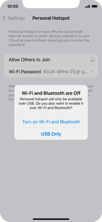 If Wi-Fi is turned off, press Turn on Wi-Fi and Bluetooth.