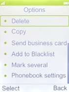Select Phonebook settings.