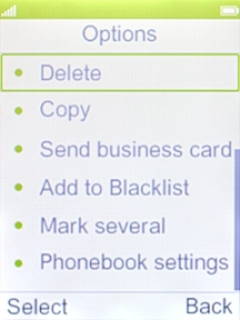 Select Phonebook settings.