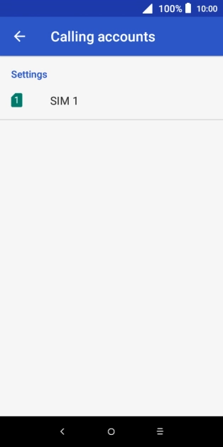 Press the name of the SIM.