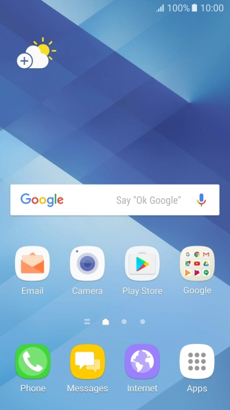 Slide your finger downwards starting from the top of the screen.