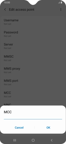 Key in 505 and press OK.