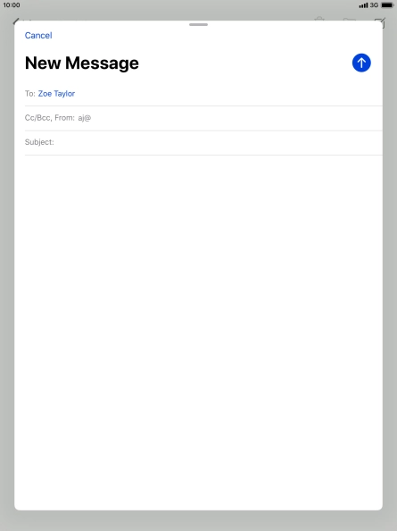Press Subject: and key in the required subject.