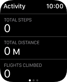 Keep sliding upwards to see the number of steps, distance and number of floors you've covered. Keep sliding upwards to see the number of steps, distance and number of floors you've covered.