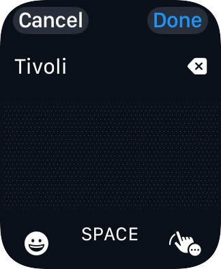 Press the input icon.