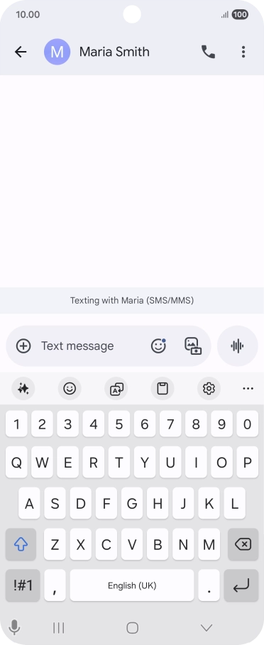 Select an existing conversation or create a new message and press the AI icon. Select an existing conversation or create a new message and press the AI icon.
