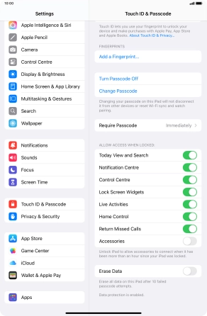 Press the indicator next to Press the indicator next to