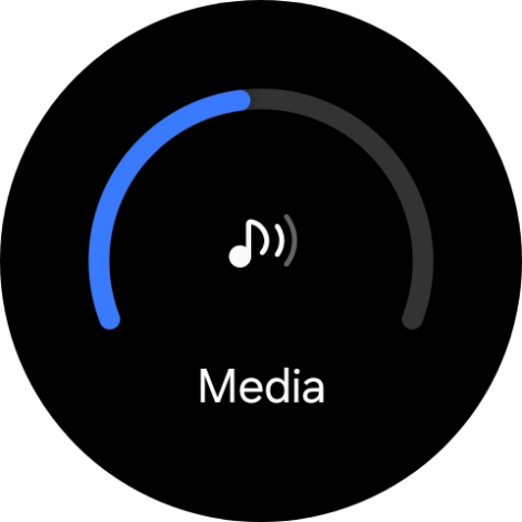 Slide the circle to select the required volume.