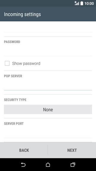 Press the field below 