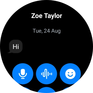 Press and hold the required message for a moment.