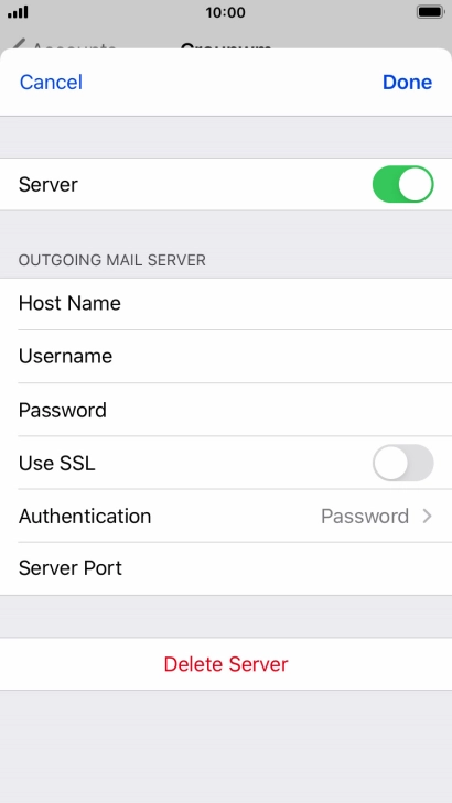 Press Authentication.