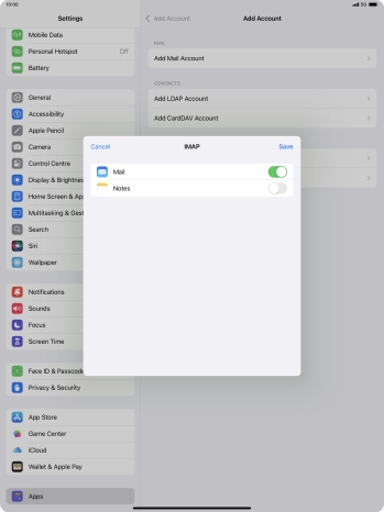 Press Save. Your email account has now been set up. To select more settings for incoming and outgoing server, proceed with the following steps. Press Save. Your email account has now been set up. To select more settings for incoming and outgoing server, proceed with the following steps.