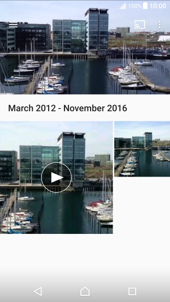 Press the required picture or video clip. Press the required picture or video clip.