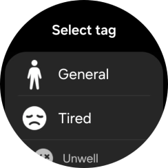 Press the required setting.