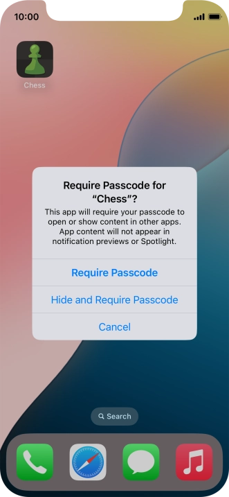 Press Require Passcode.