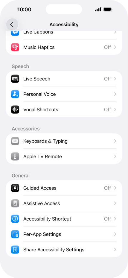 Press the required category below 