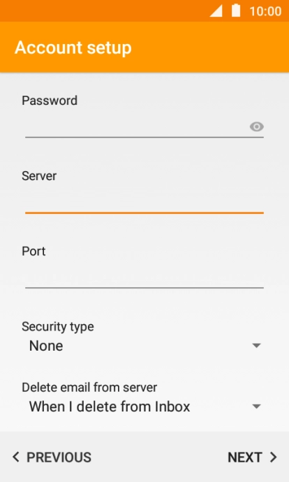 Press the field below 