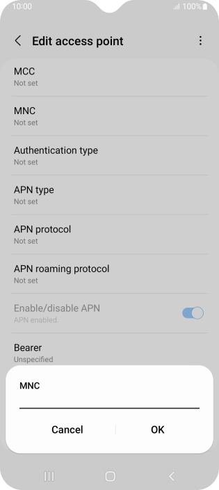 Key in 03 and press OK.