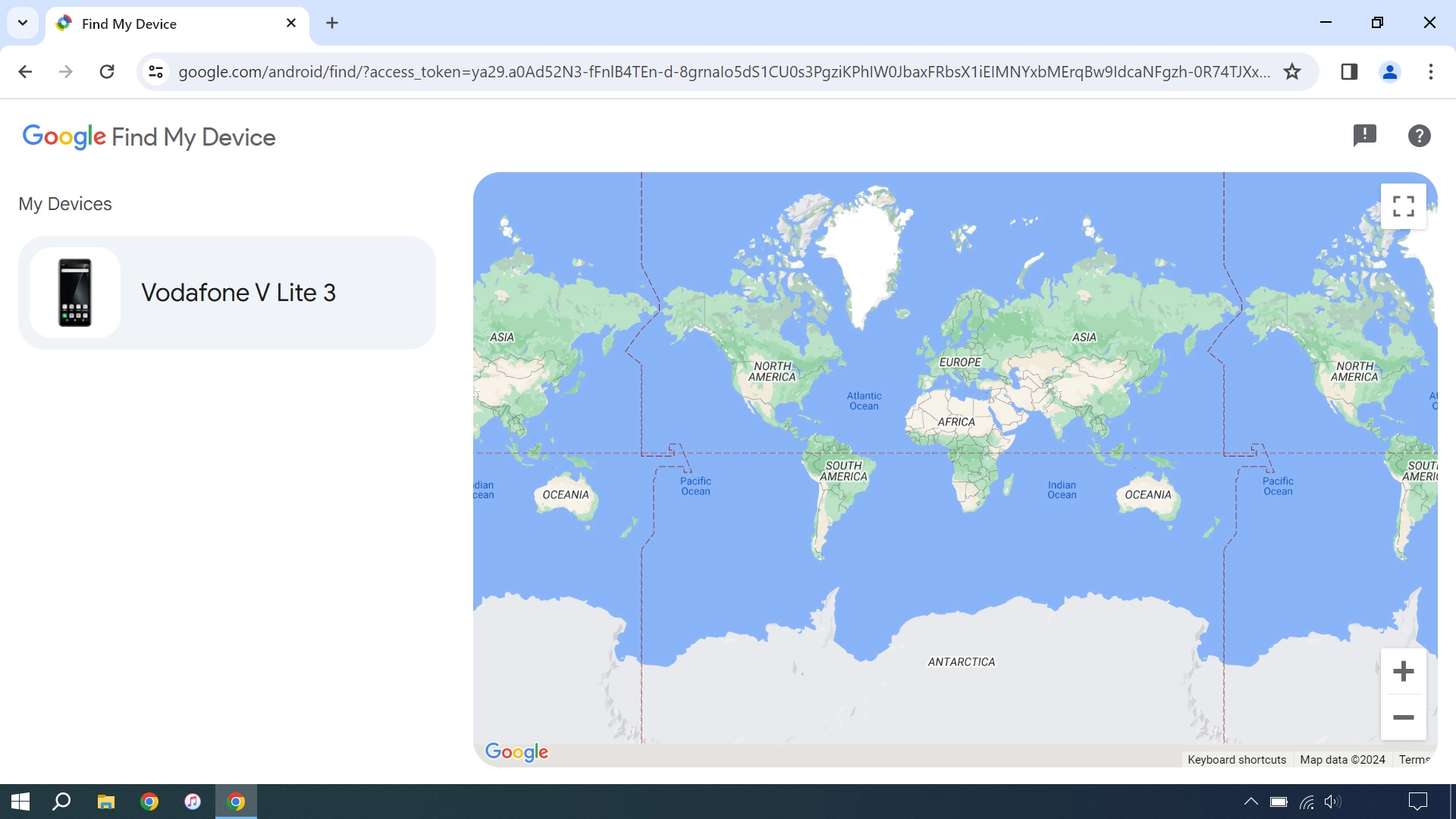 Click the required device.
