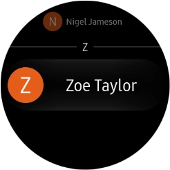 Press the required contact.