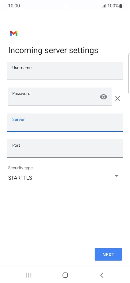 Press the field below 