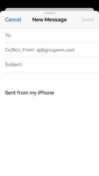 Press To and key in the first letters of the recipient's name.