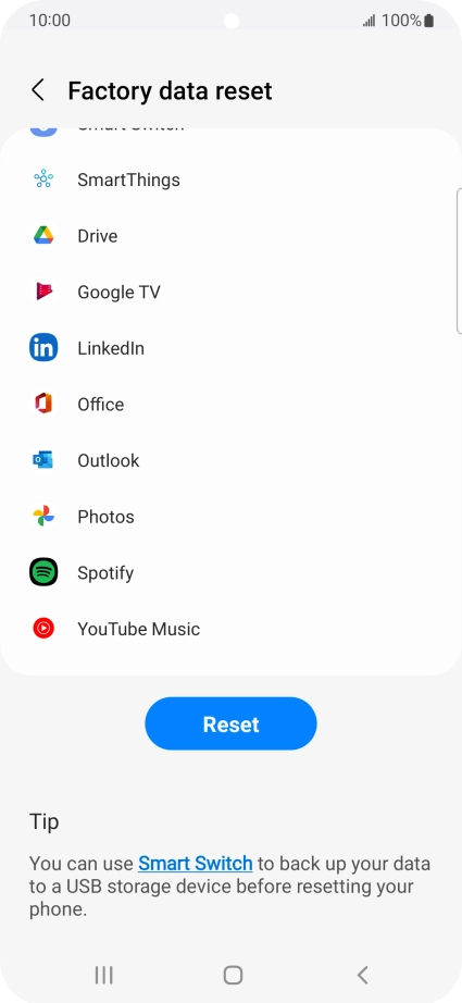 Press Reset. Press Reset.