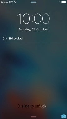 Slide your finger right on the screen.