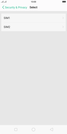 Press the required SIM.