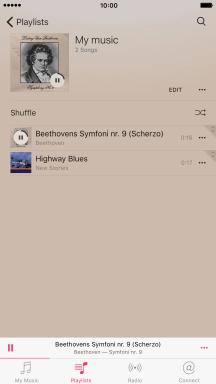 Press the song title.