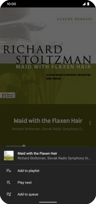 Press Add to playlist.