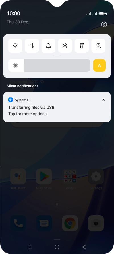 Press Tap for more options.