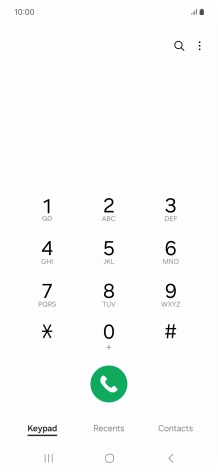 Press the menu icon.