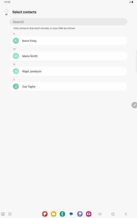 Press the field above 