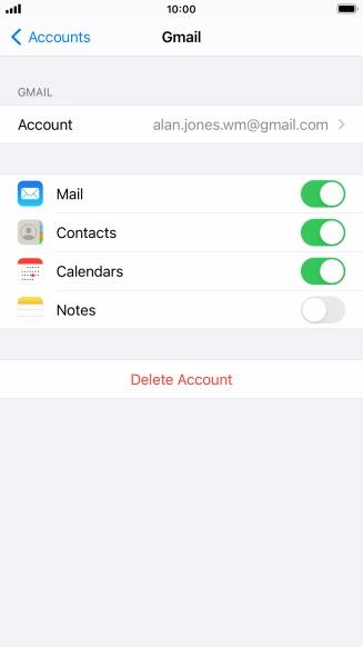 Press the Home key to return to the home screen.