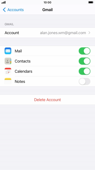 Press the Home key to return to the home screen.