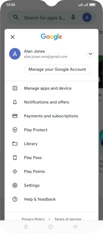 Press Manage apps and device.