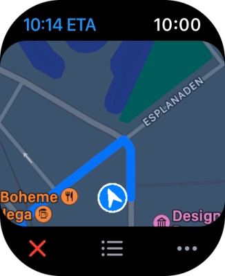 Turn the Digital Crown to zoom in or out on the map.