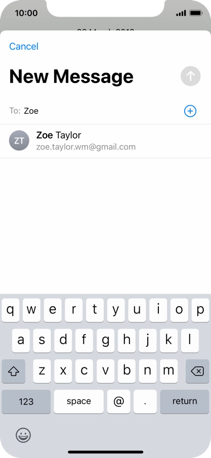 Press the required contact.