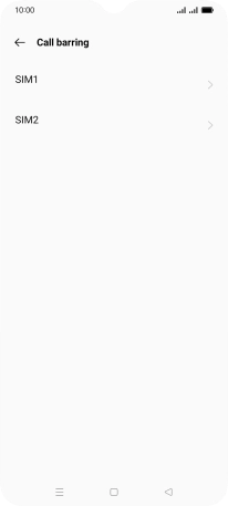 Press the name of the SIM.