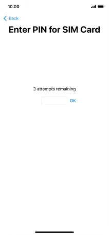 If your SIM is locked, key in your PIN and press OK.