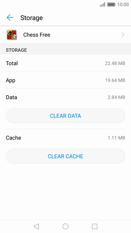Press CLEAR CACHE.