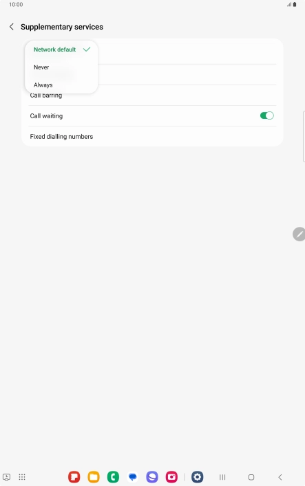 Press Always to turn on caller identification.
