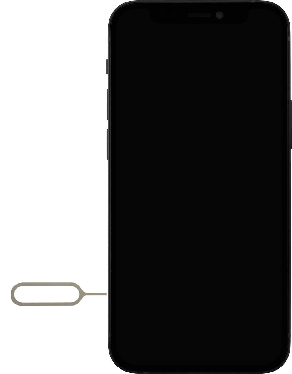 Find the opener for the SIM holder.