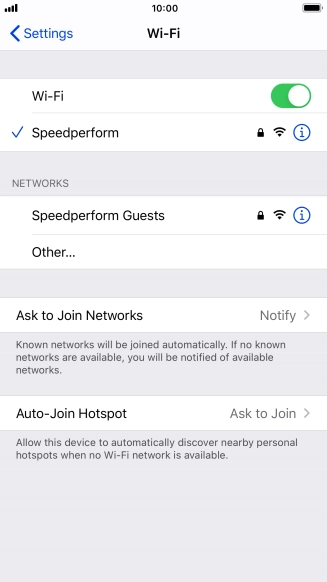 Press the Home key to return to the home screen.