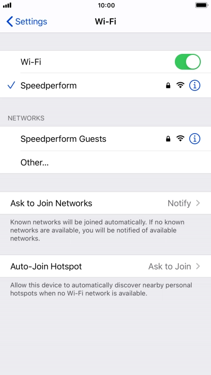 Press the Home key to return to the home screen.